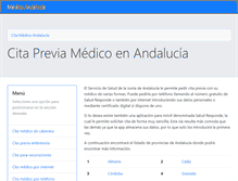 Tablet Screenshot of medicoandalucia.com